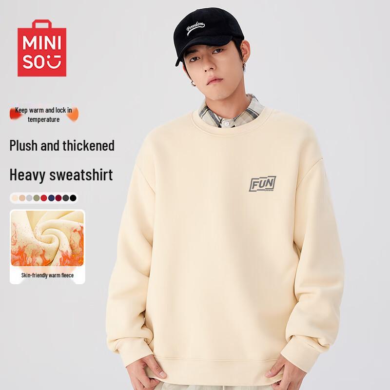 MINISO Men's Fleece Lined Sweatshirt