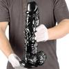 Ash Grade 6,8 cm Evropská a americká nadrozměrná super dlouhá tlustá simulace Fake Big Fallus anální kolík Backyard Chrysanthemum Toy Dildo