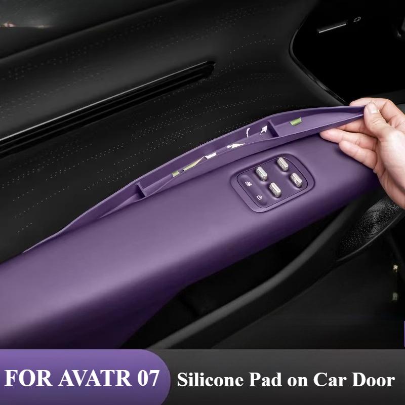 For Avatr 07 Door Gap Storage Box Car Storage Handle Silicone Non-slip Pad Car Interior Modification Accessories Supplies Tools