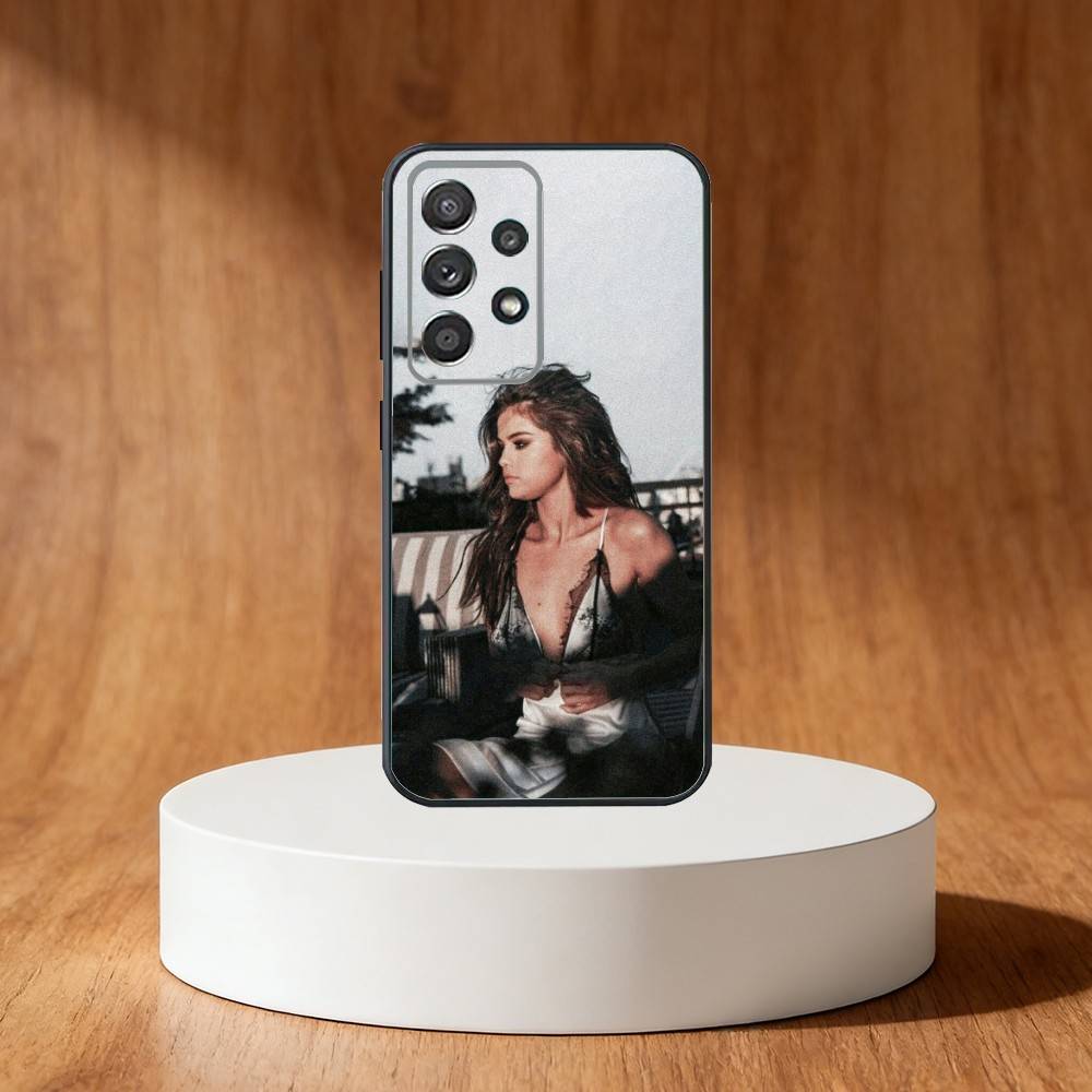 Singer S-Selena Gomez Phone Case For Samsung S25,S24,S21,S22,S23,S30,Ultra,S20,Plus,Fe,Note,10,9,5G Black Cover