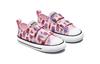 Converse Chuck Taylor All Star Canvas Wear resistant And Lightweight Low top Toddler Shoes Pink Purple A00389C