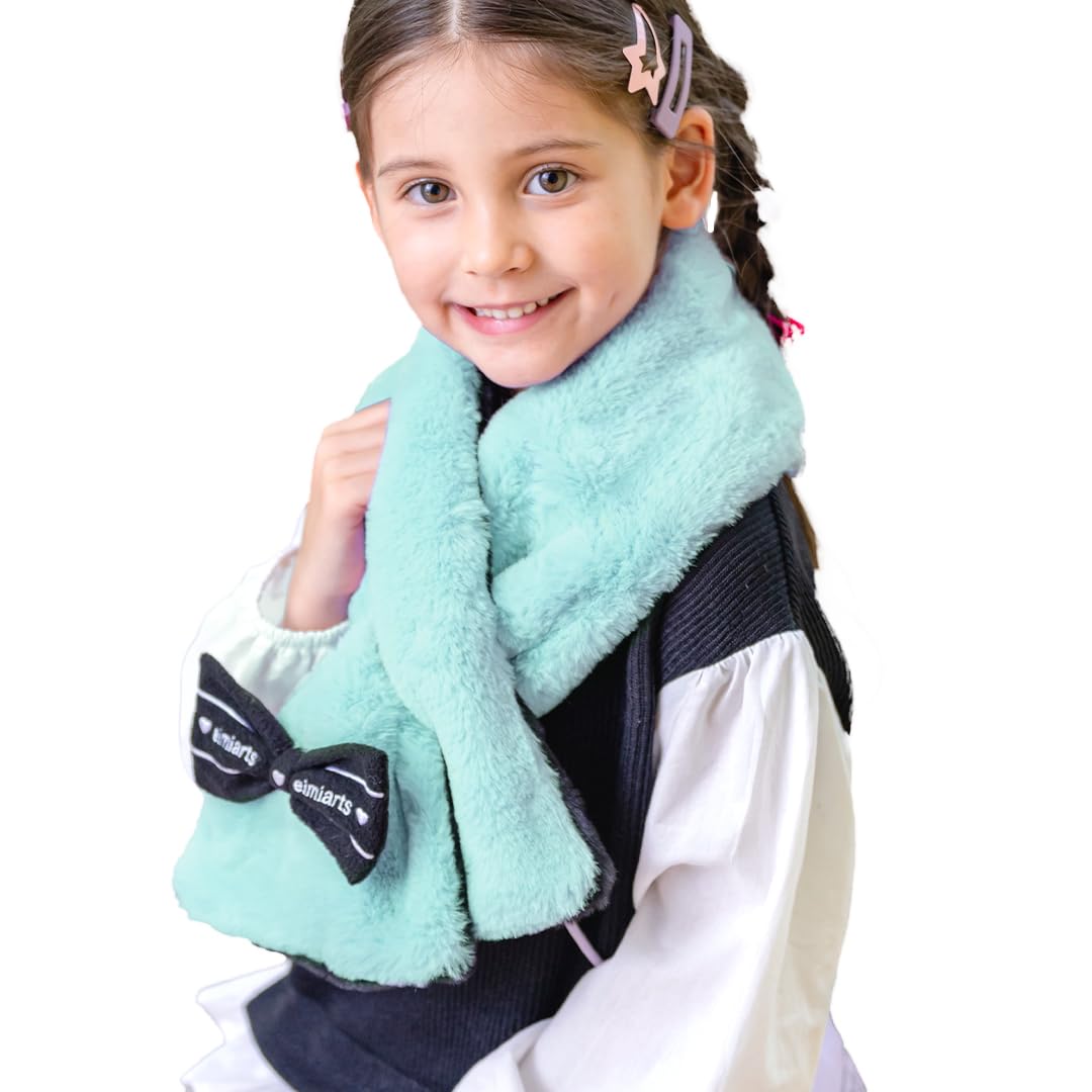 

Грелка для шеи для детей [Arisana], девочек, типпет, снуд, шарф, лента, 02. Мята,