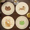 Cartoon Animal Coasters Creative Rubber Heat Insulation Mat Home Kitchen Waterproof Non-slip Plate Table Cup Jewelry Photography