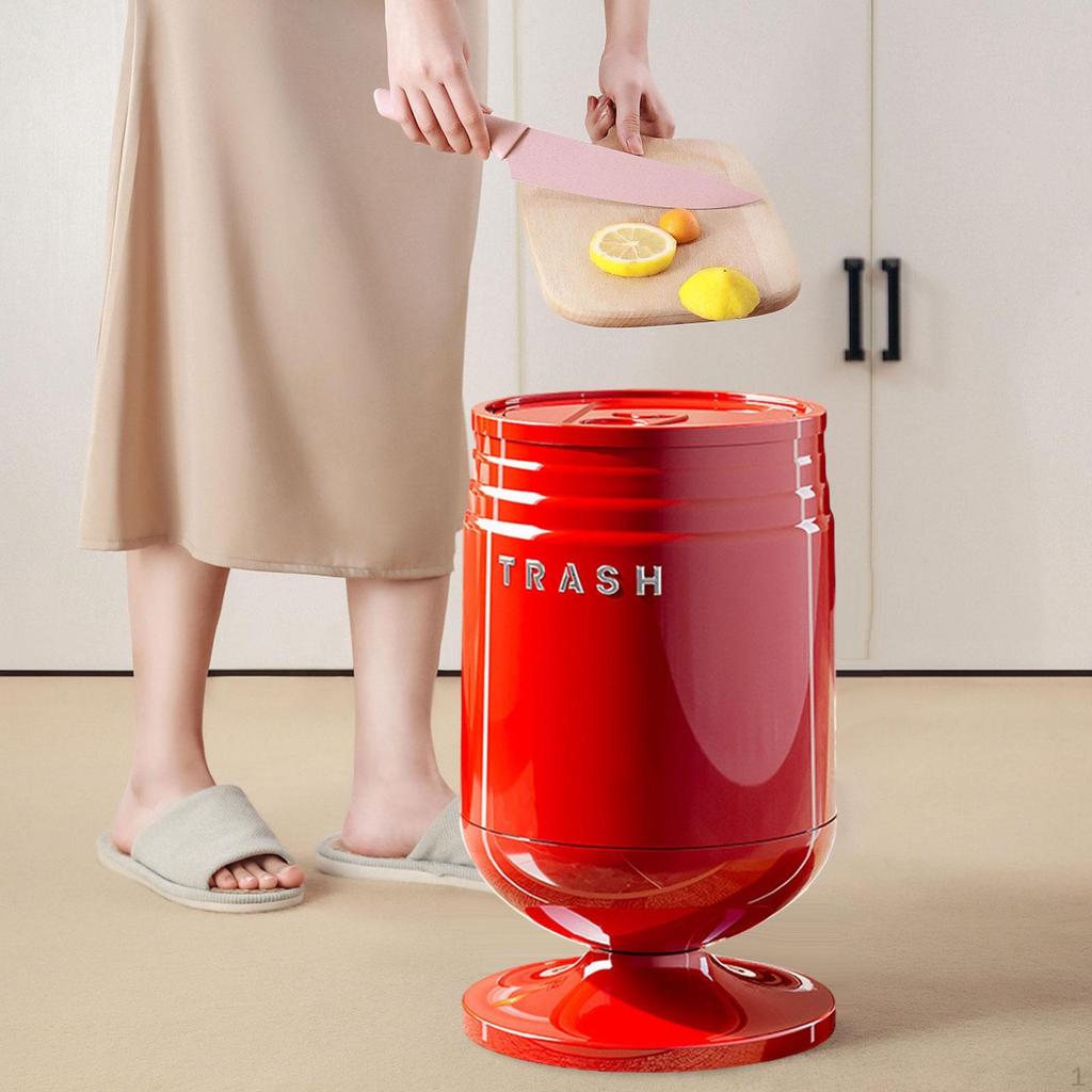 Mülleimer Abfalleimer Mülltonne Modern Tragbar Aufbewahrungseimer Abfallkorb Müll für Badezimmer