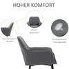 Dining Room Chairs 2 Piece Set Kitchen Chair With Backrest Linen Look Armchair Upholstered Chair With Armrests Chairs Living Room Chair For Dining