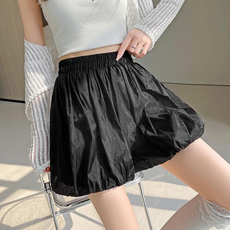 Women's High Waist A-line White Floral Skort - Summer Slimming Petite Mesh Design