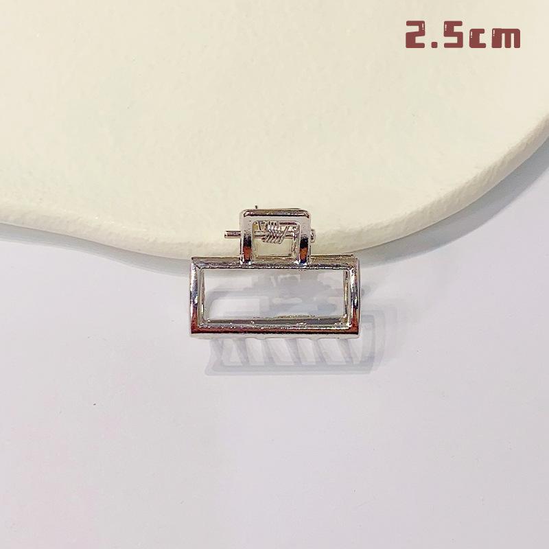 Mini Presilha de Metal Vazada para Cabelo - Pequena Pinça de Tubarão para Meninas