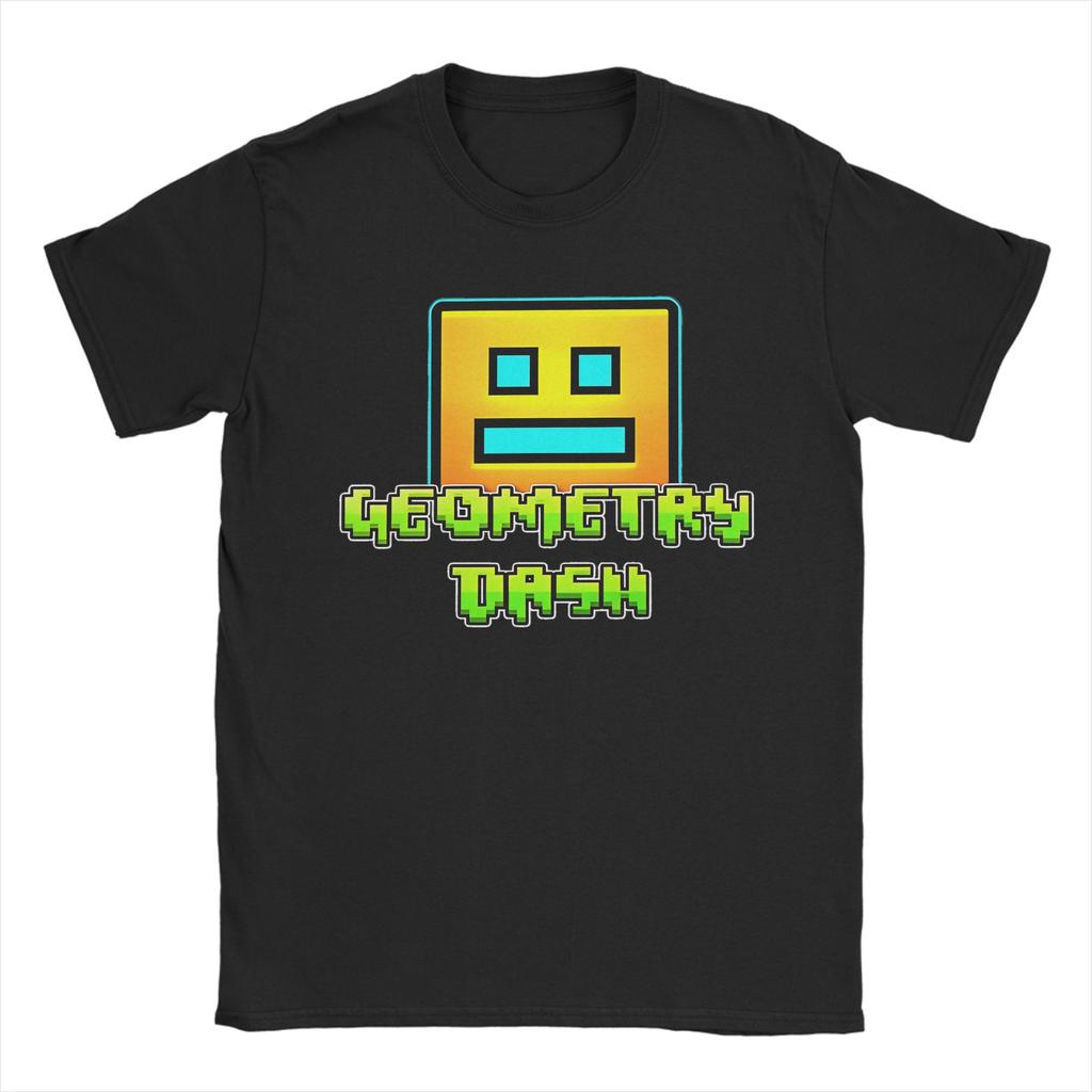 T-shirt Unisex Unisex Runner Geometry Dash Gioco Divertente 100% Cotone Magliette Manica Corta Geometric Dash T-shirt Girocollo Abbigliamento Estate