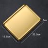 Rectangular 304 Stainless Steel Plate Barbecue Plate Hot Pot Buffet Tray Square Snack Dessert Trays Kitchen Cook Accessories