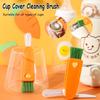 Dust Removal Cleaning Tool Lunch Box Lid Cleaning Brush Rubber Ring Milk Bottle Cleaner Cup Cover