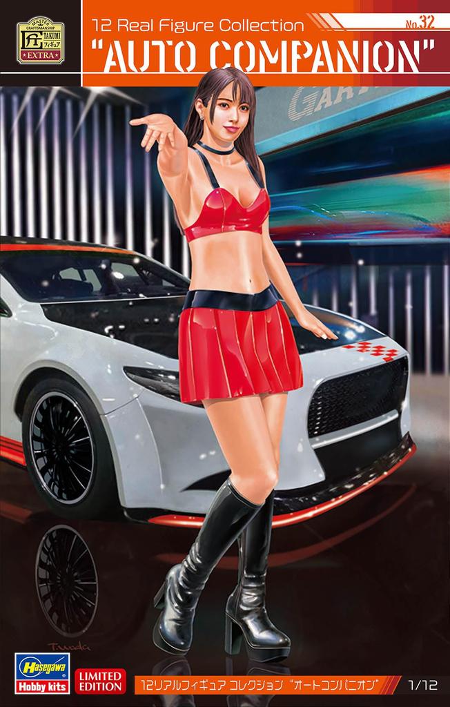 Hasegawa Real Figure Collection Auto Companion Unpainted Resin Kit SP564 1/12 No.32