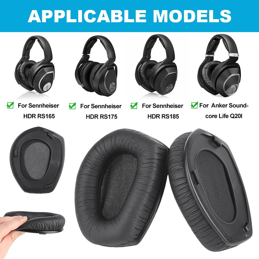 Ersatz-Ohrpolster Polster Memory-Schaum Kopfhörer-Ohrpolster Headset-Ohrpolster für Sennheiser HDR RS165/RS175/RS185/RS195