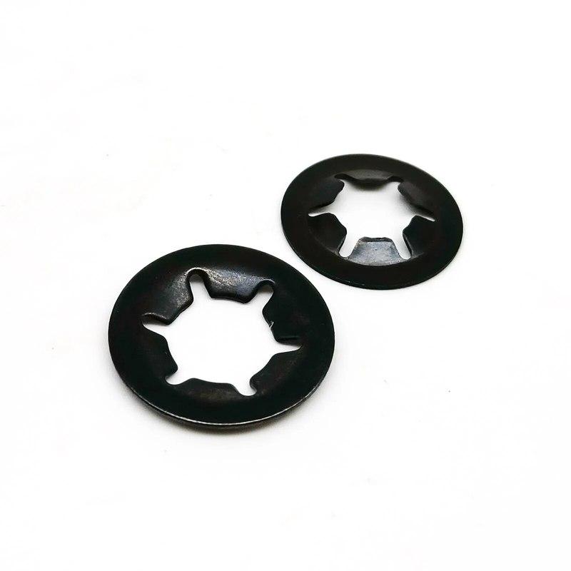350pcs/box M2.5-M10 External Circlip Self-Locking Retaining Clip Push On Shaft Bearing Snap Ring Washer Kit Set Black 65mn Steel