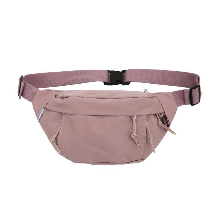 BALANG Canvas Cell Phone Pouch, Fanny Pack, Canvas Bag, Sling Bag Small Unisex Blue/Black/Pink/White BL-41-16