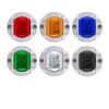 6LED Round Truck and Trailer Side Signal Lights, 12-24V for Boats and Vehicles