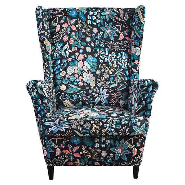 

Чехол на спинку стула с наклонной подлокотником и принтом, эластичный чехол на кресло, крыло, спинка дивана, растягивающийся протектор, домашний декор 1 Piece