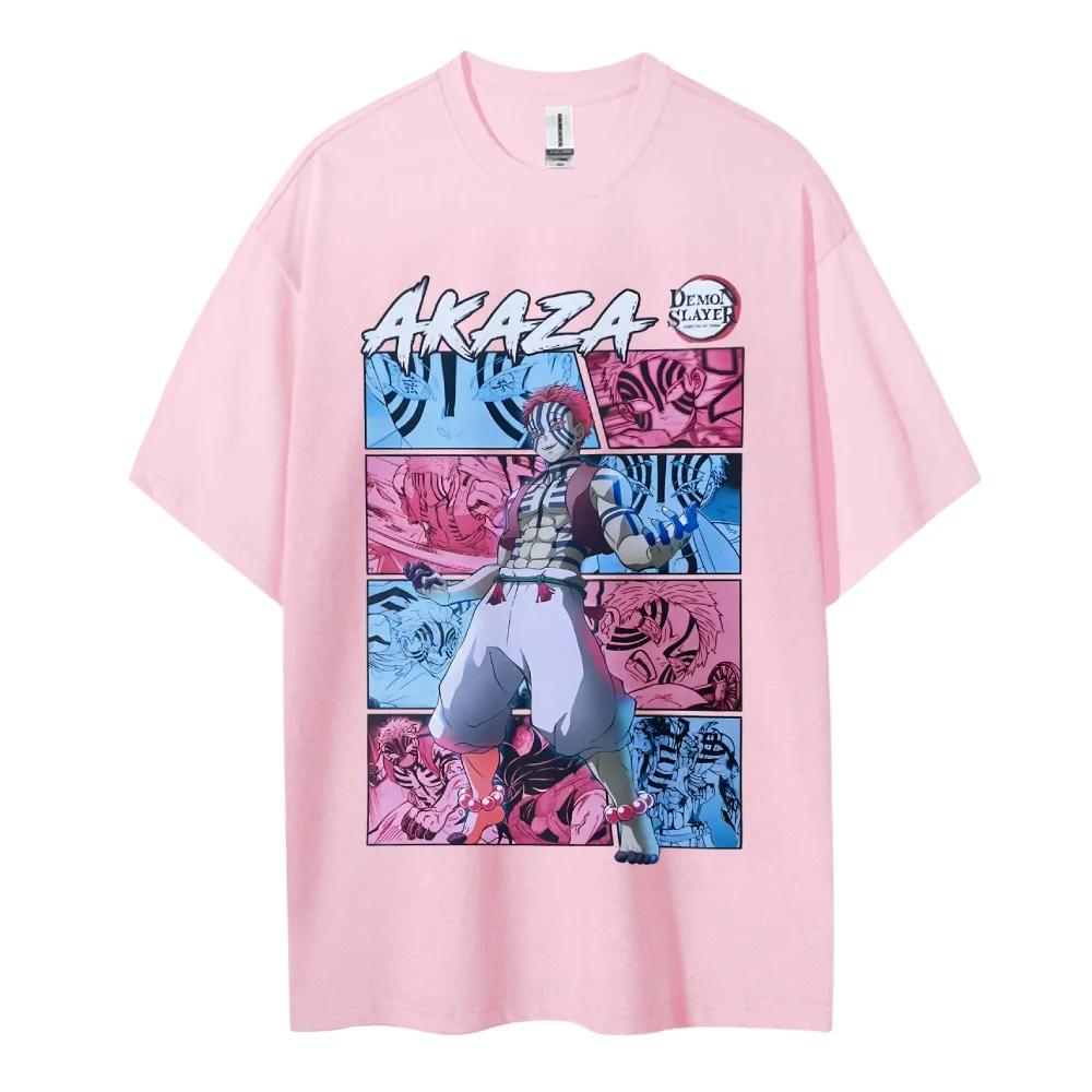 Demon Slayer Printed Short Sleeve Casual Summer Wear Mens Comfortable Clothing Mens Clothing Short Sleeve Half Sleeve Top