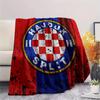 Fotbalový klub Hajduk Tištěná flanelová deka, Vysoká kvalita, Pohodlná pro všechna roční období, Domácí dekorace, Teplo a pohodlí