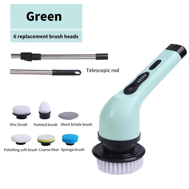 Electric Cleaning Brush Electric Spin Cleaning Scrubber Electric Cleaning Tools Parlour Kitchen Bathroom Cleaning Gadgets