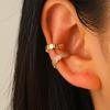 Honeycomb Design Ear Cuff Set Two Styles Hexagonal Ear Clips for Women