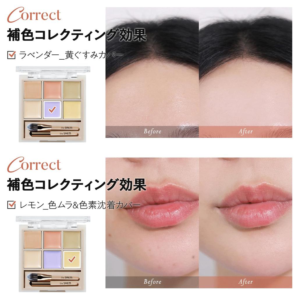The Saem Japan Official Cover Perfection Concealer Palette 01 Cover Correct 1199 &