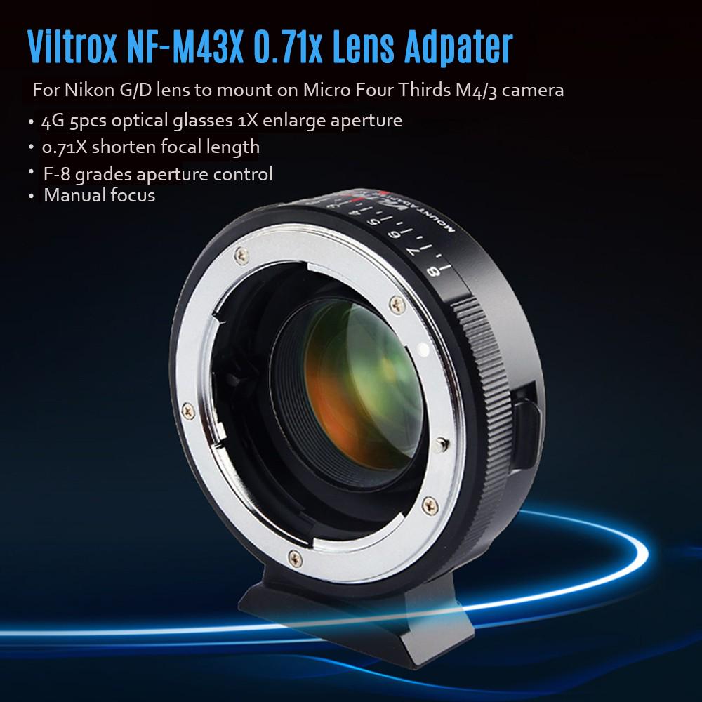 Buy HBKS Viltrox NFM43X 0.71X Lens Mount Adapter Ring Focal Reducer