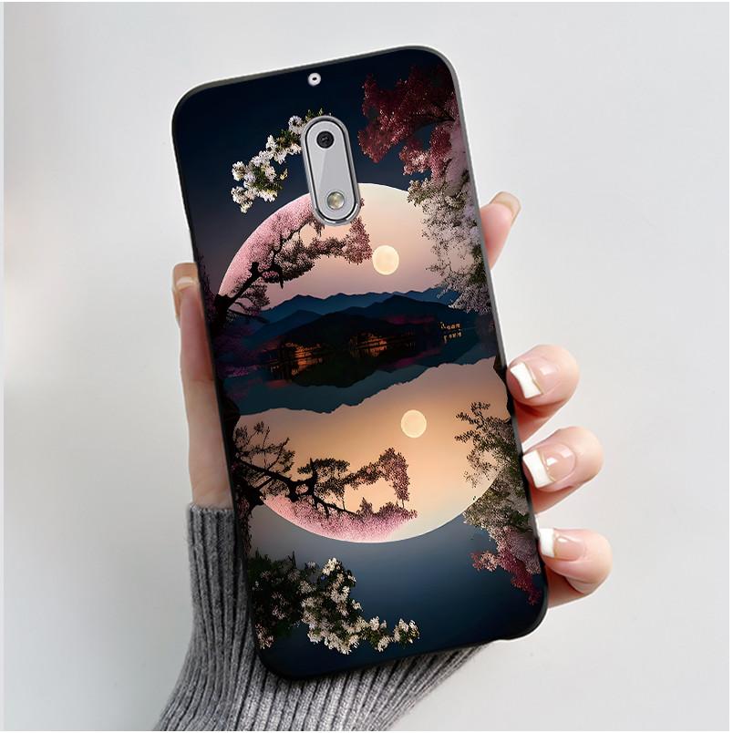 Soft TPU Case For Nokia 6 6.1 Plus Nokia6 Phone Case Luxury Cute Love Rabbit Funny Cartoon Black Silicone Shockproof Back Cover