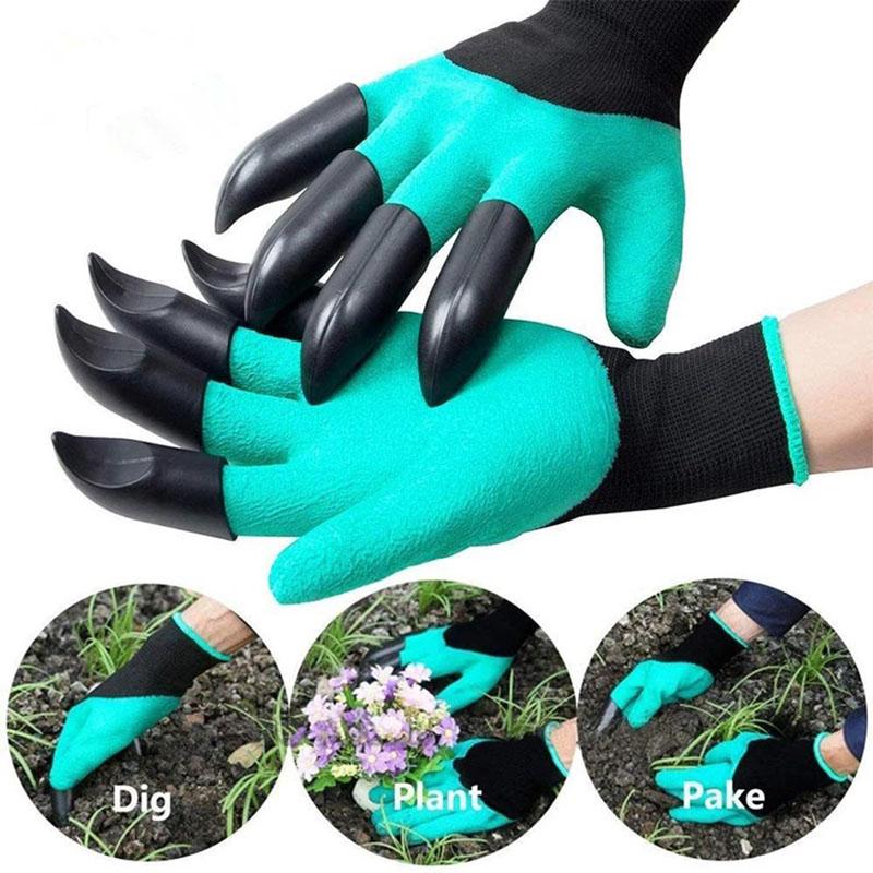 Waterproof and Puncture Resistant Garden Gloves with Claws for Horticultural Excavation Digging and Flower Planting Claws Paws