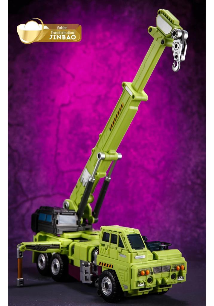 Jinbao GT Hercules Green Transforming Toy Scavenger: Six-Combiner Construction Vehicle Accessory Pack.