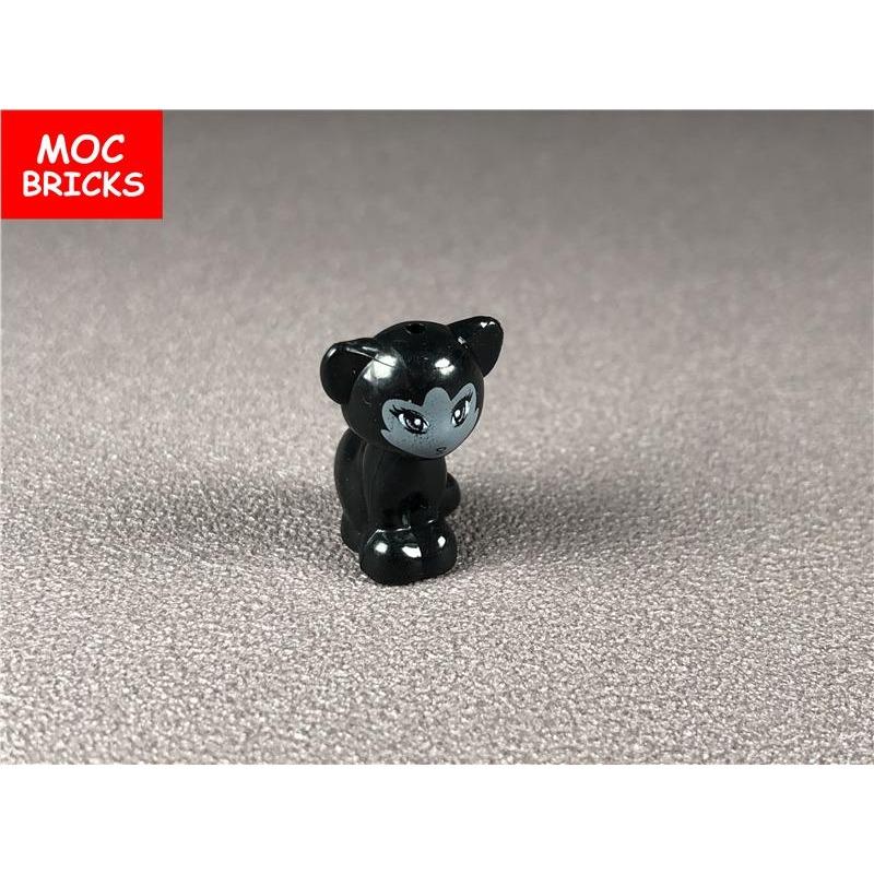 5pcs/lot MOC Bricks Animal White Black Little Small Cat 6175px1 Educational DIY Building Blocks Toys for children Xmas Gifts