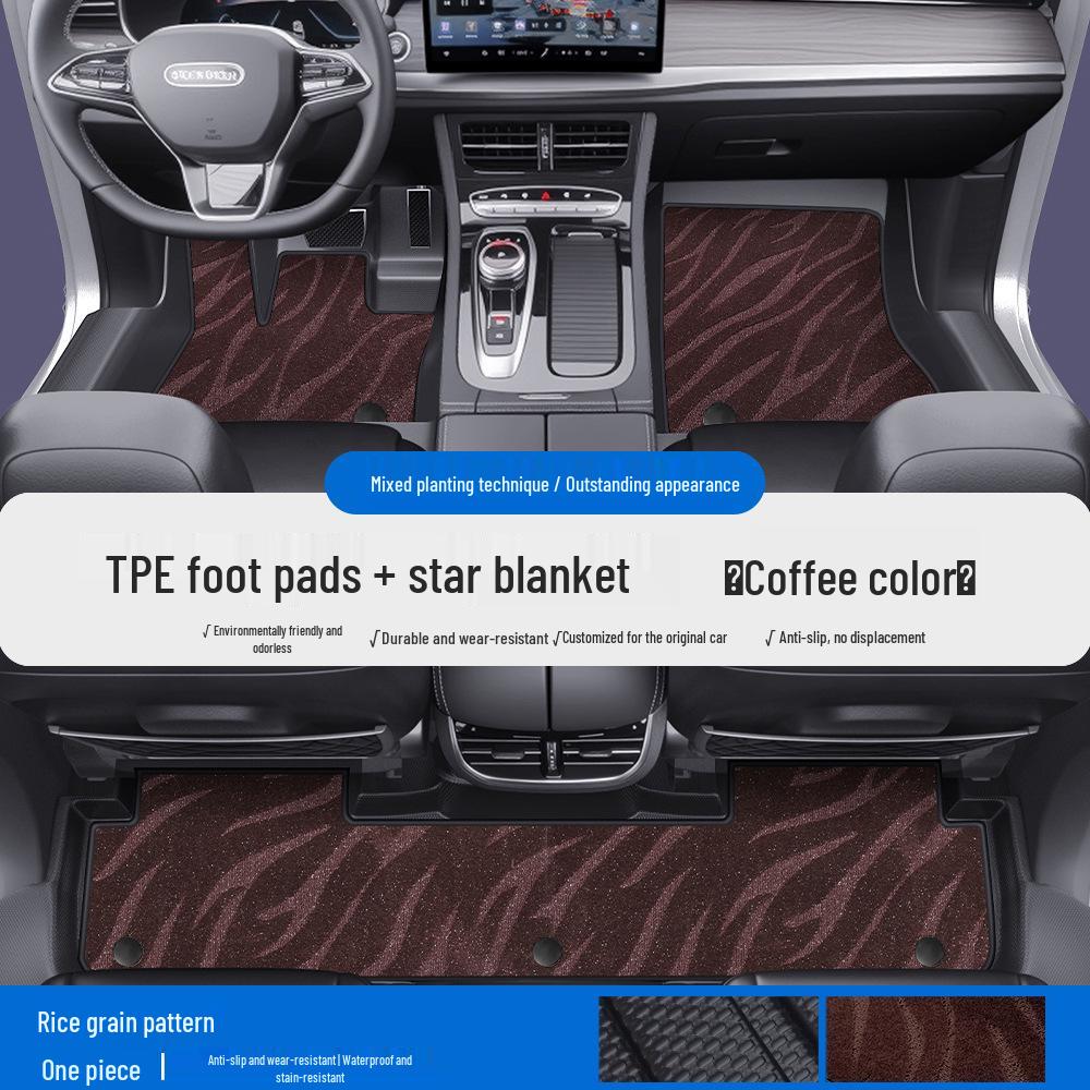 Skyworth EV6 ET5 TPE Waterproof Car Mats with Door Sill Coverage