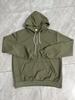 European Heavyweight Waffle Long Sleeve Hooded Sweatshirt - Men's Loose Fit, Pure Color, Casual Style