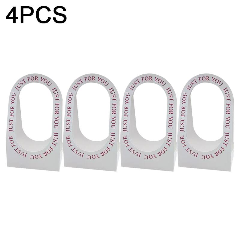1/4/8/16PCS Foldable Carton Flower Basket Handheld Bouquet Gift Bag Valentine's Day Flower Packaging Wedding Party Decoration