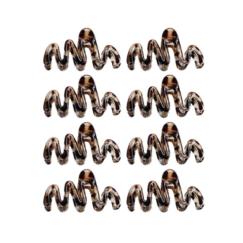 Large Acrylic Hair Clip Women Wavy Amber Premium Shark Clip Simple Versatile Hair Accessories