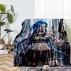 Jinx Theme Printed Blanket - Perfect for Couch, Bed, Travel & Outdoor Use | Machine Washable, Cozy & Durable.