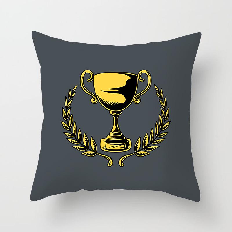 

New Ins Pillow Cover Nordic Oil Painting Tree Living Room Sofa Cushion Cover Bedroom Bedside Pillow Cover 45 * 45 (excluding pillow core)