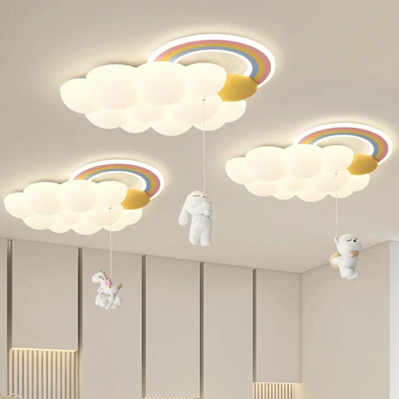 Nordic Cloud Child Stylish Ceiling Lights for Girl Bedroom Nursery Children's Room Chandelier Home Decor Lighting Luster Fixture