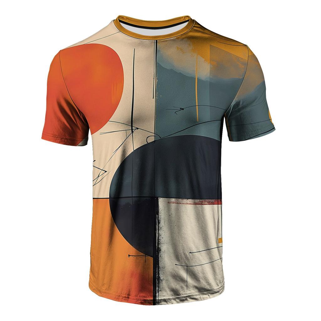 Fashion Colorful Abstract Art 3D Print T-Shirts Men Women Tees Short Sleeve Round Neck T Shirt Harajuku Top Men's Clothing