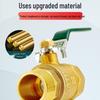 Copper Ball Valve for Gas & Water Heater: Internal/External Thread, Large Flow, Sizes 2-6 Points, 1 Inch