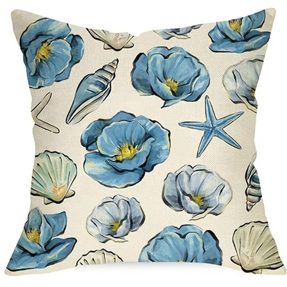 Nautical Elements Home Decorative Pillow CasesLiving room sofa cushion cover, soft and comfortable, bedroom room decoration
