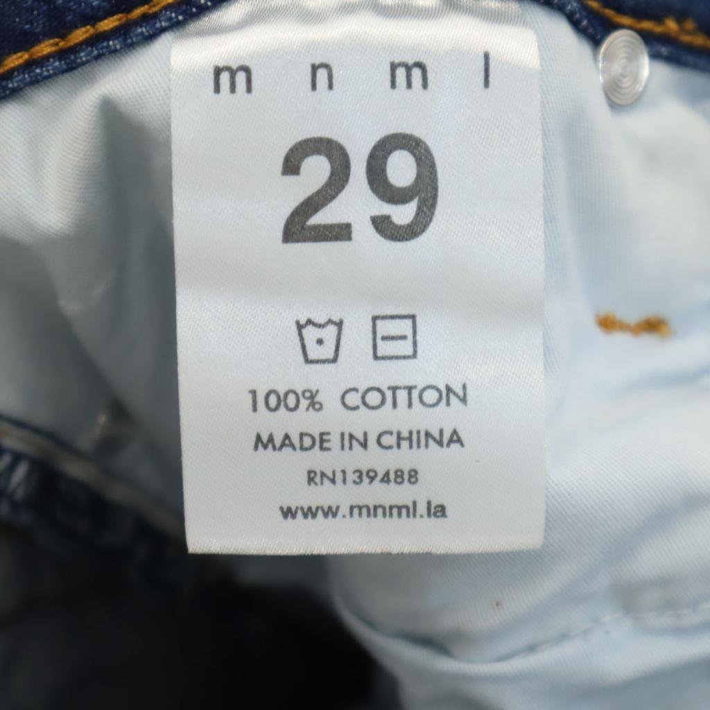 mnml bleaching Skinny denim pants w29 Button fly jeans Men's Used