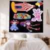 Digital Circus Wall Decor Tapestry Art For Pet Memorial Birthdaywedding Party Backdrop Family Gift