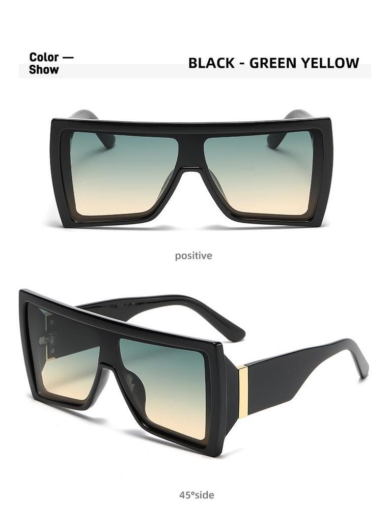 Retro Large Frame Oversized Square Sunglasses - Summer Fashion Collection