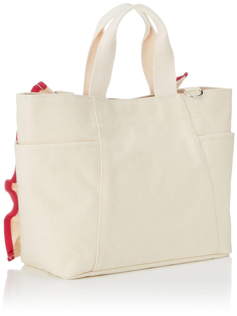 Milkfed RUFFLE BAG Tote Red Women's Bag,