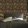 Gold Leather Wallpaper Black, Ochre and Gold for Living Room and Bedroom 50x1000