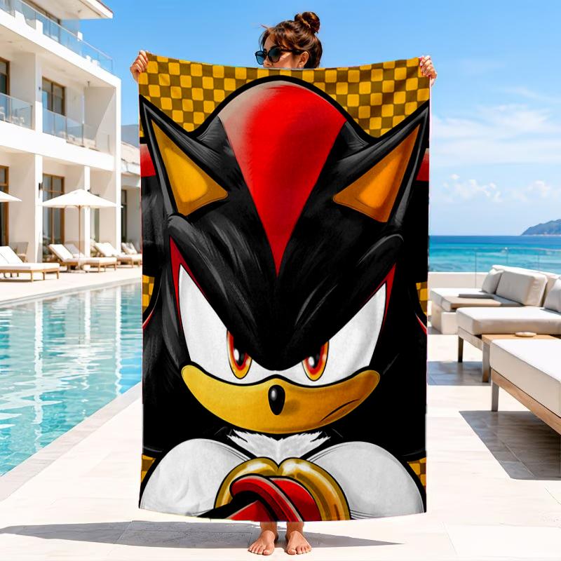 Hedgehog Adventure Speed And Colors Beach Towel, Microfiber Beach Towel, Perfect For Pool, Beach, Travel, Home Decor Beach Party Fan Gifts