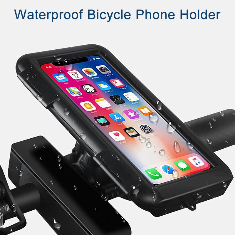 Upgrade Waterproof Bicycle Phone Bag Case Cover Motorcycle Bike Handlebar Cell Phone Mount for iPhone 15 16 17 Samsung Xiaomi