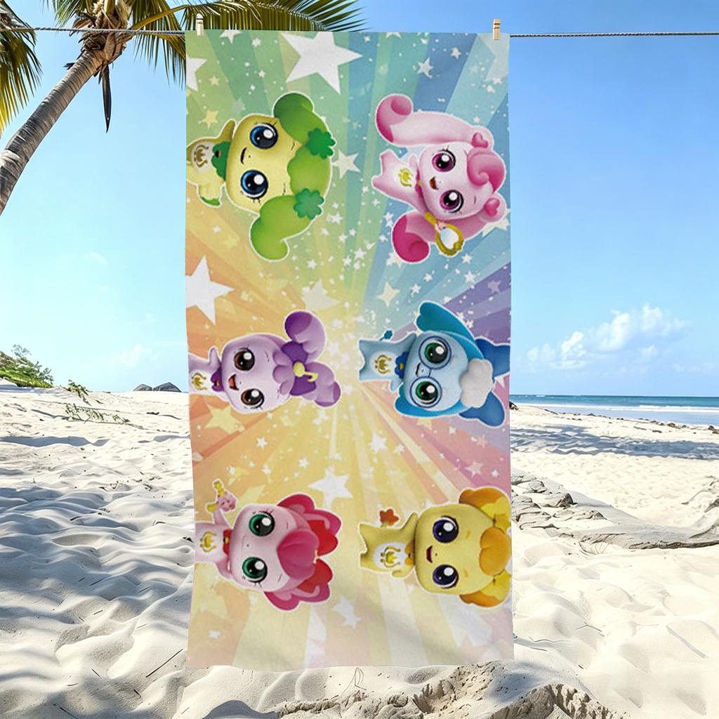 Cute Catch Teenieping Beach Towel Premium Microfiber Towel Quick Dry For Pool Swimming Outdoor Universal Bathroom Accessories