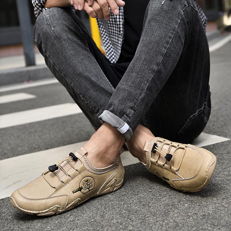 Fashion New Men Casual Shoes Fashion Men Sneakers Breathable Mens Loafers Shoes Luxury Moccasins Males Boat Shoes Plus Size 38-46