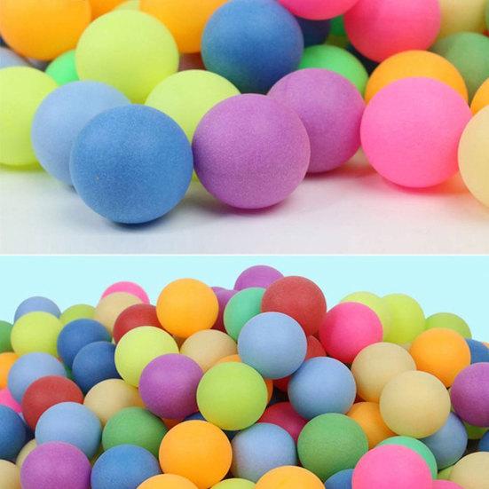 Pelotas de Ping Pong de colores, entretenimiento, tenis de mesa, colores mezclados para juego, 100 Uds.